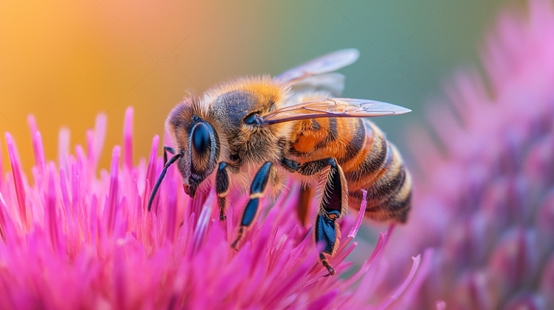 大蜜蜂采花蜜