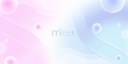 紫色粉色渐变弥散风春天泡泡背景
