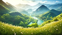 春天自然风光风景