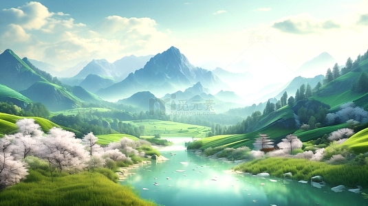 春暖花开自然风景