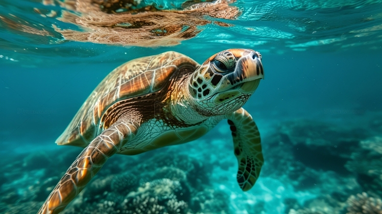 海龟海洋动物自然