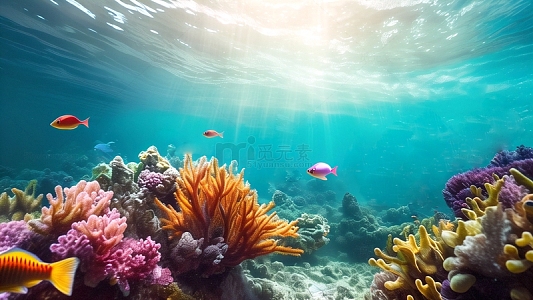 海洋素材展板背景