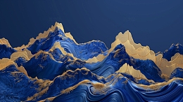 古风山水工笔画背景