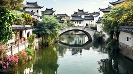 小桥流水人家江南水乡