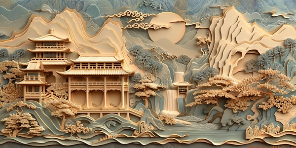 大气高档大理石纹理电视背景