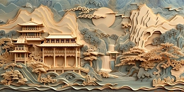 大气高档大理石纹理电视背景