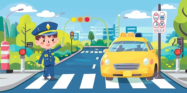交警指挥交通