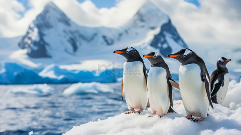 企鹅动物特写摄影
