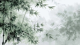 竹子水墨竹林中国风壁纸背景