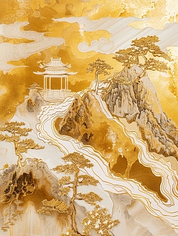 大理石石纹山水背景