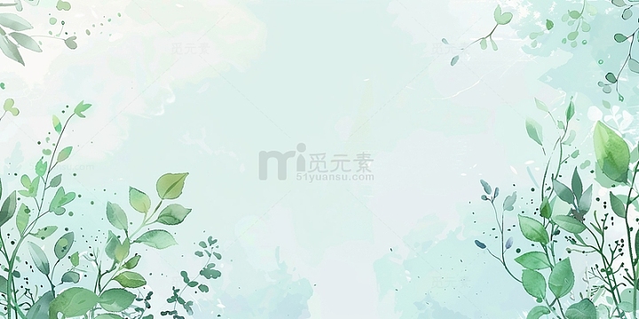 绿色背景绿草边框