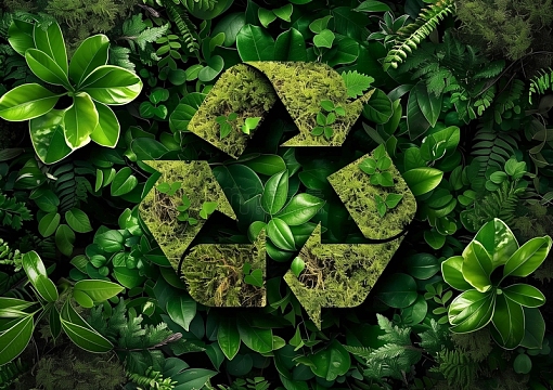 苔藓环保标志创意素材