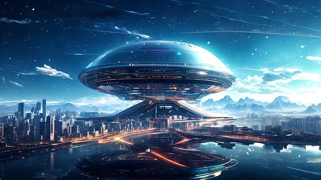 未来科技宇宙空间站