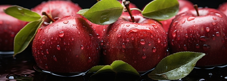 红苹果水果特写