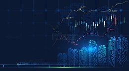 商务金融蓝色海报