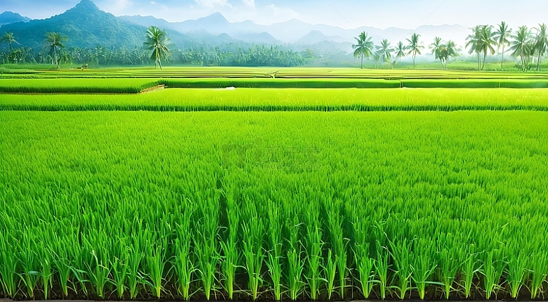 水稻田风景景观