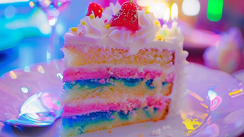 蛋糕草莓糖果奶油多巴胺生日