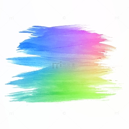 手绘彩色水彩涂鸦墨迹油漆素材