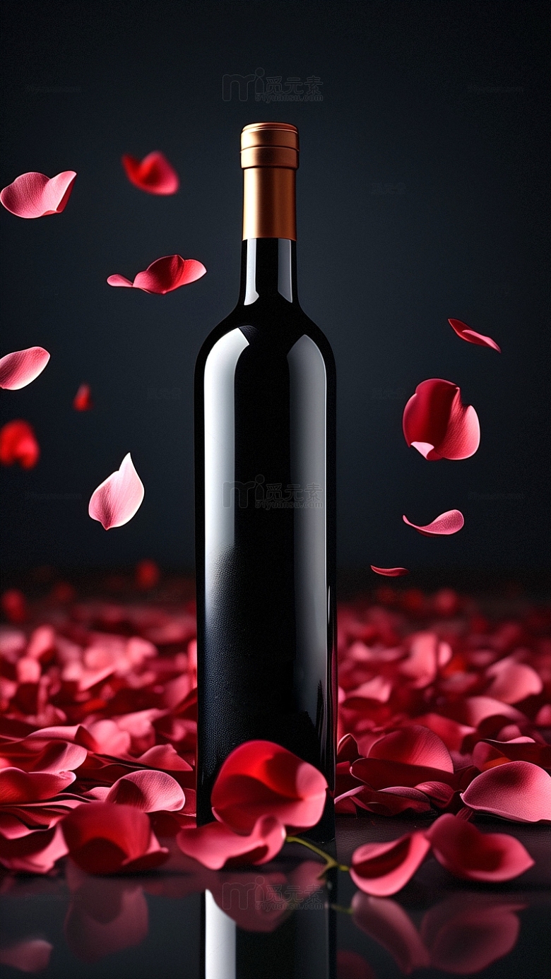 红酒葡萄酒展板海报