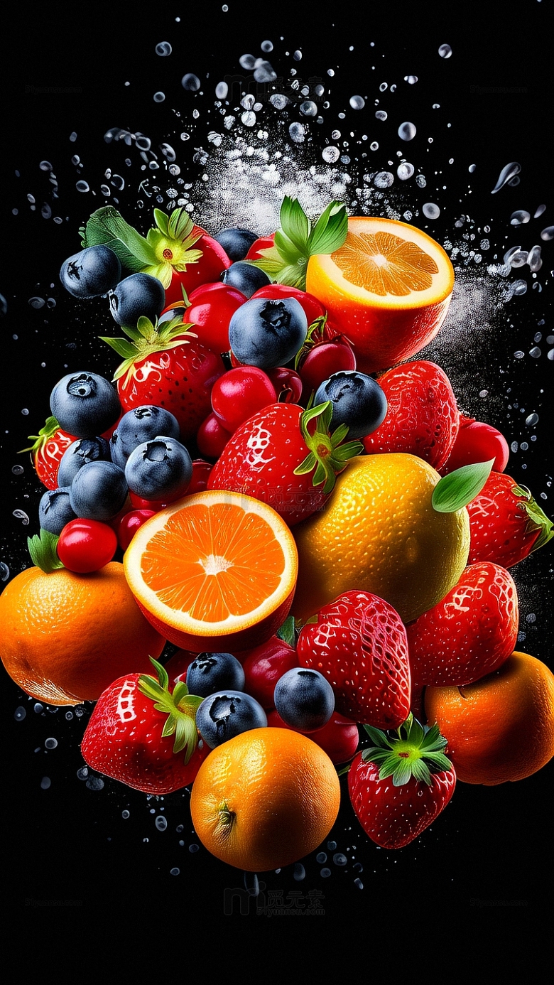 水果海报水果展板新鲜水果