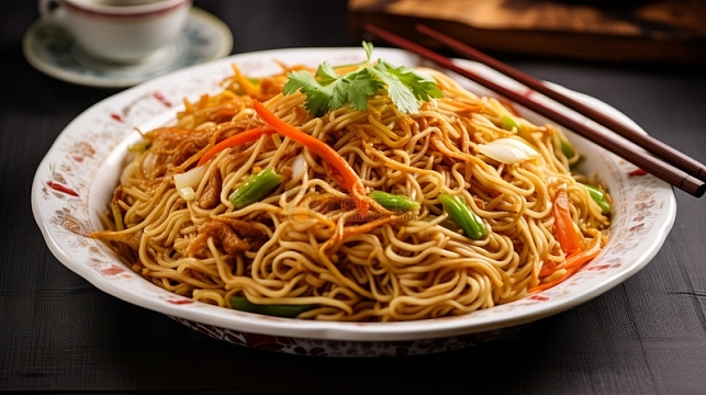 街边炒面小吃