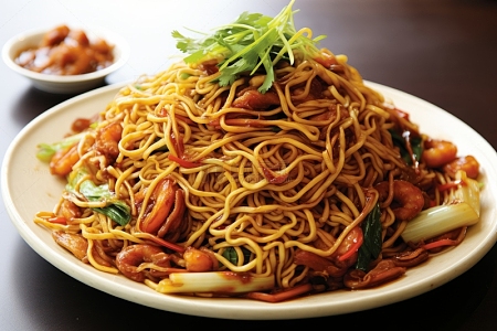 食品三丝炒面