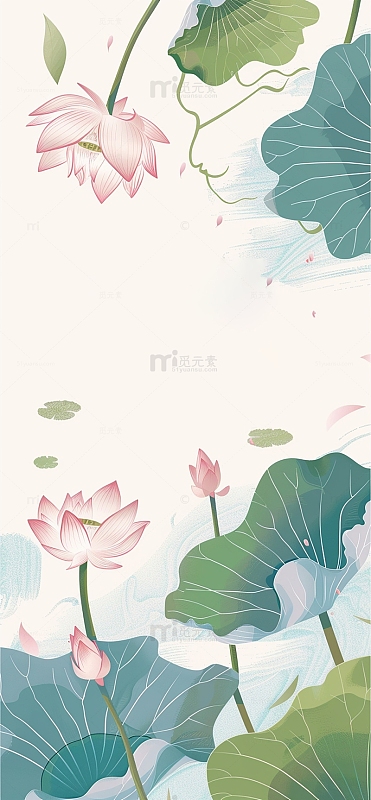 立夏荷塘海报