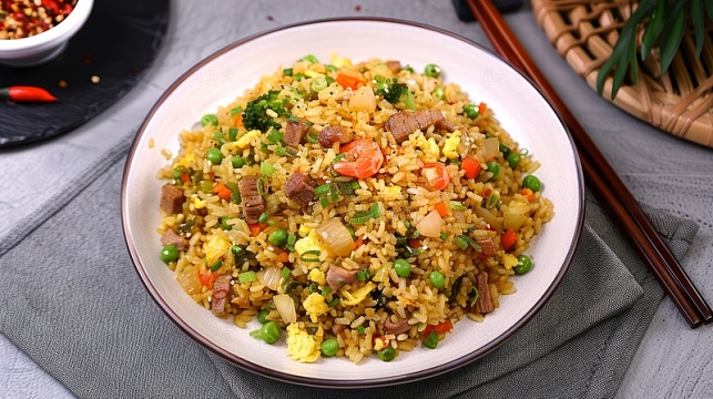 美味写实蛋炒饭