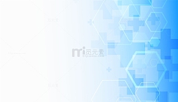 蓝色化学成分几何图形