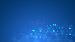 蓝色生物科技背景