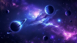 电影宇宙星球科幻背景