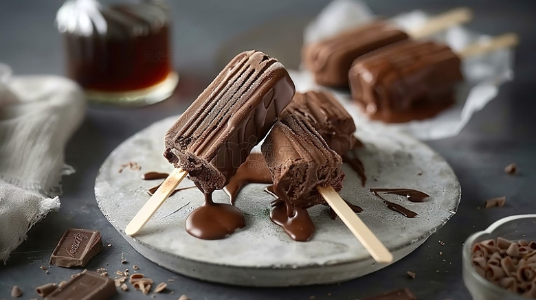 巧克力雪糕香甜细腻浓郁美味