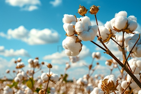 大朵新鲜棉花