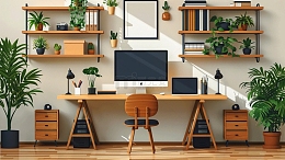 室内设计书房效果图