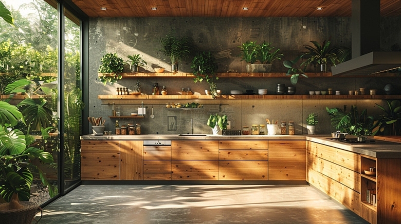 木质厨房设计效果图