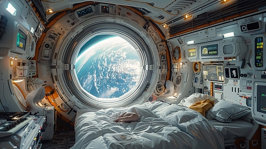 太空舱俯瞰地球