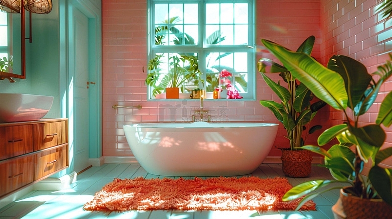 粉色浴室室内设计