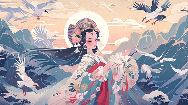 中国传统戏曲插画