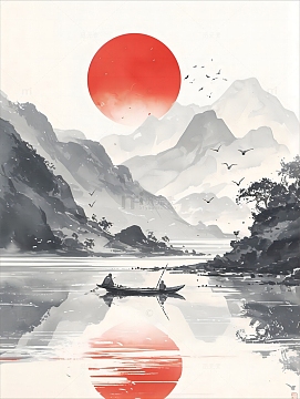 河流形水墨背景素材图片-河流形水墨背景图片下载-觅元素