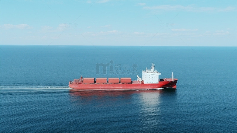 海面航行货船集装箱物流运输场景