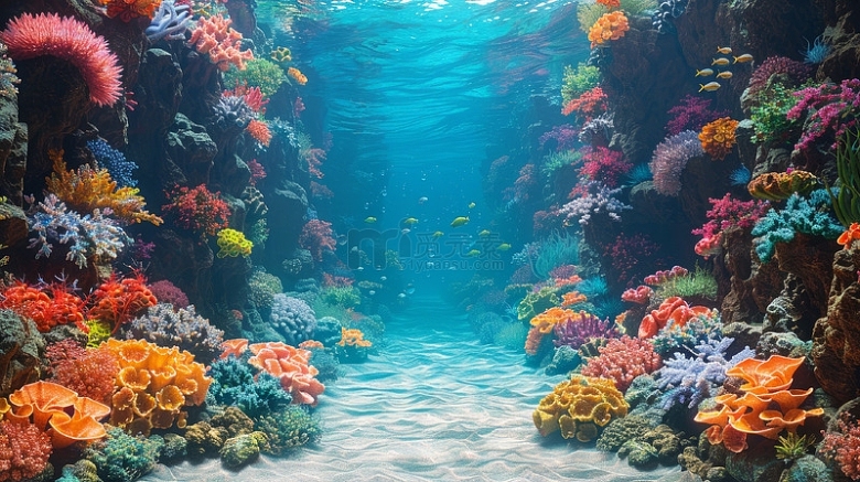 珊瑚礁鱼海洋动物摄影