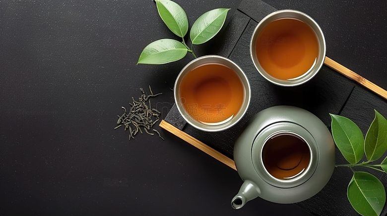 茶壶茶杯茶叶品茶文化国风茶道