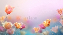 花朵虚幻弥撒风背景
