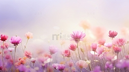 花朵虚幻背景