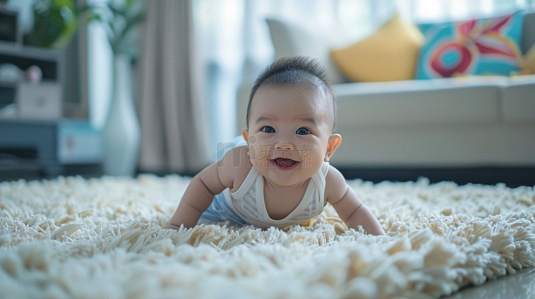 地毯上的婴儿