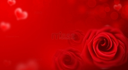 红色浪漫玫瑰花海报喜庆展板背景