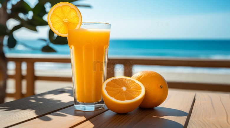 橙汁饮品广告