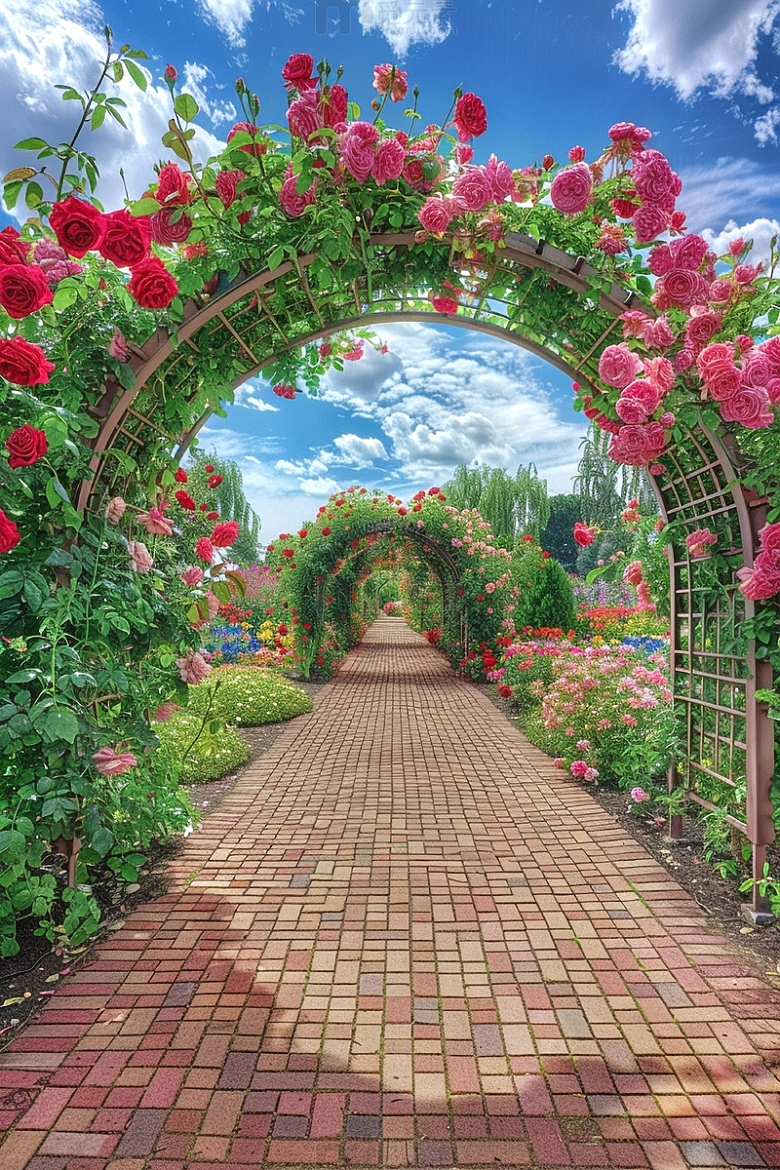 玫瑰花异型拱门