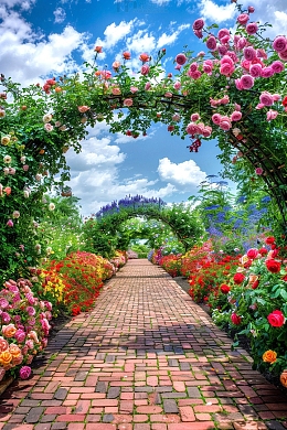 玫瑰花喜庆拱门