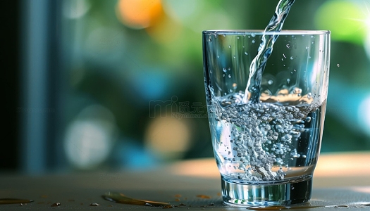 玻璃杯倒水背景